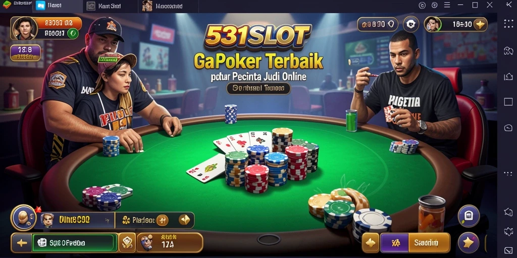 Tampilan gameplay Poker yang mengasyikkan di 531SLOT.
