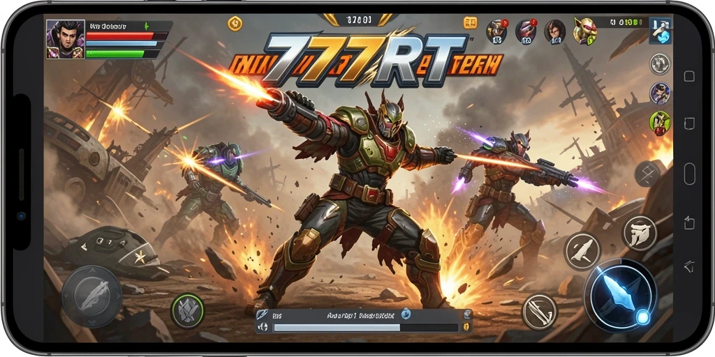 Tampilan gameplay seru di 777RT dengan aksi yang mendebarkan.