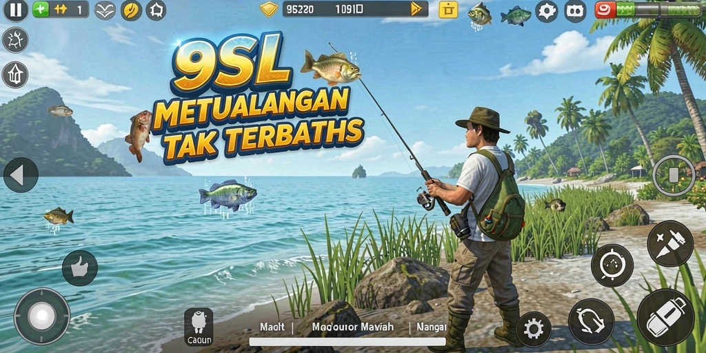 Tangkapan ikan besar dalam gameplay 9SL yang memukau.