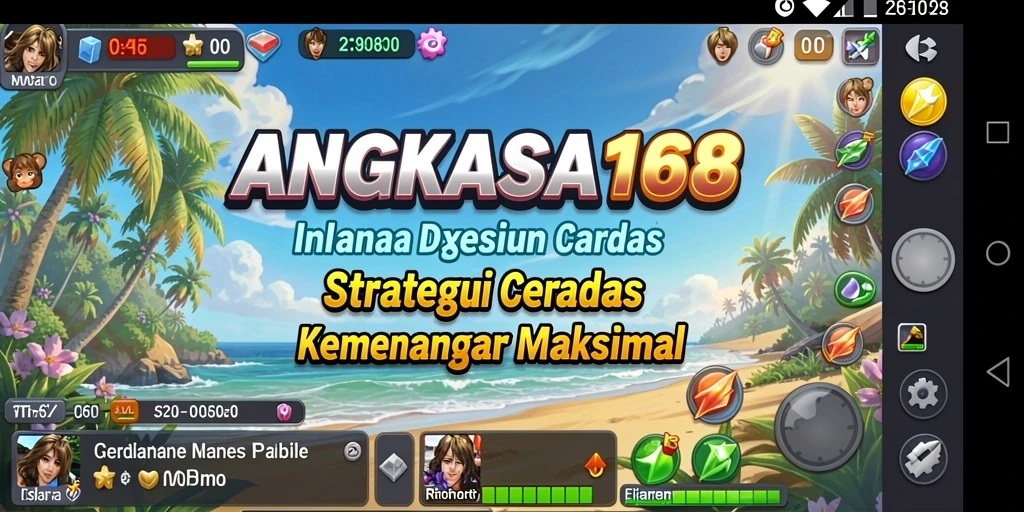 Tampilan gameplay yang menakjubkan dan strategis dalam ANGKASA168.