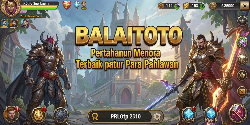 Tampilan gameplay menara pertahanan yang menarik dan seru.