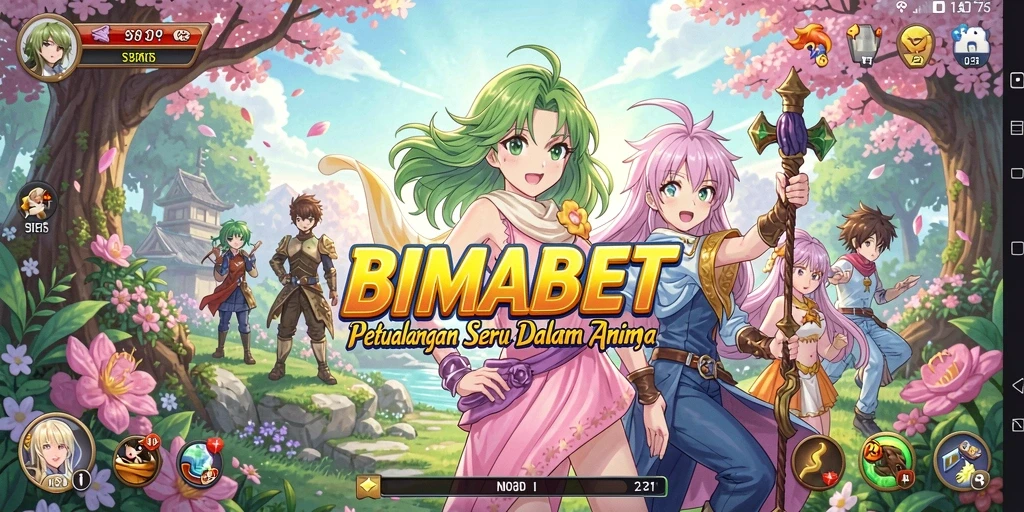 Screenshot gameplay BIMABET menampilkan aksi seru dan karakter anime yang menarik.