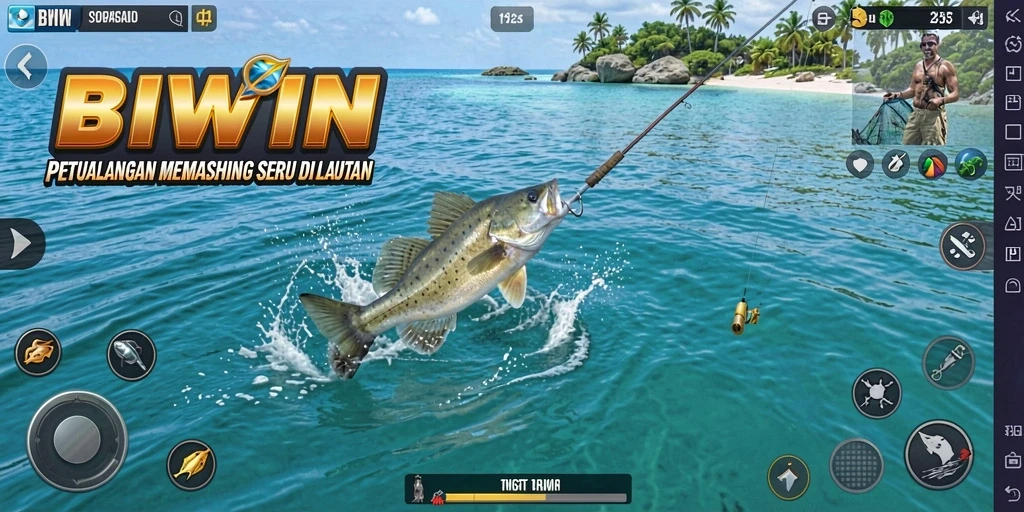 Tangkapan besar dan suasana laut yang menakjubkan.
