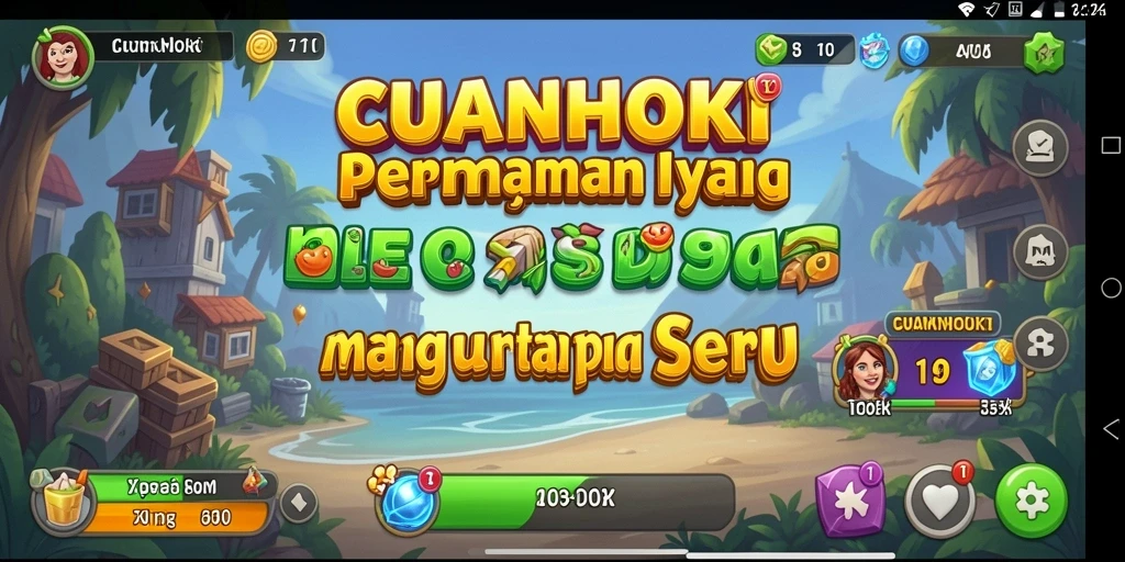 Tampilan gameplay yang menarik dalam permainan Idle CUANHOKI.