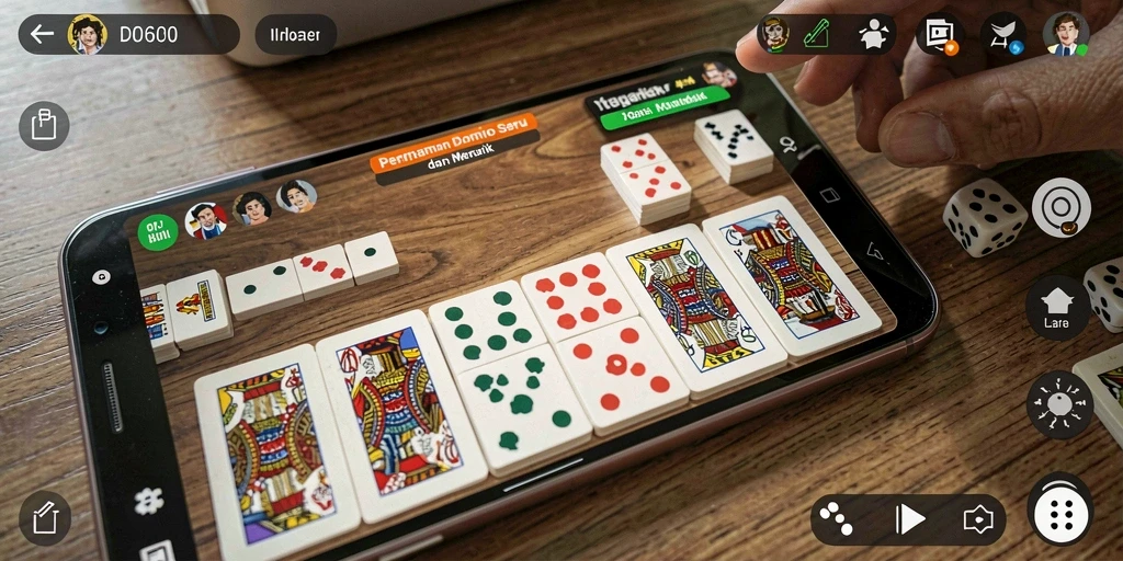 Tampilan gameplay D06 yang menampilkan aksi domino seru.