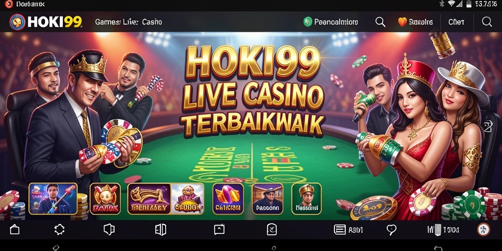 Gameplay HOKI99 yang menarik dan interaktif dengan dealer langsung.