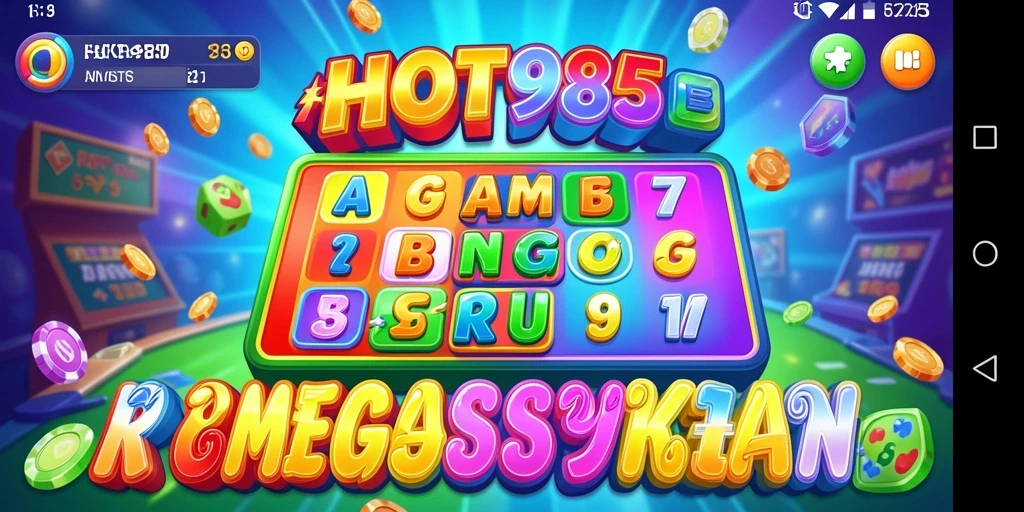 Tampilan gameplay seru dari HOT985 dengan aksi Bingo yang mendebarkan.