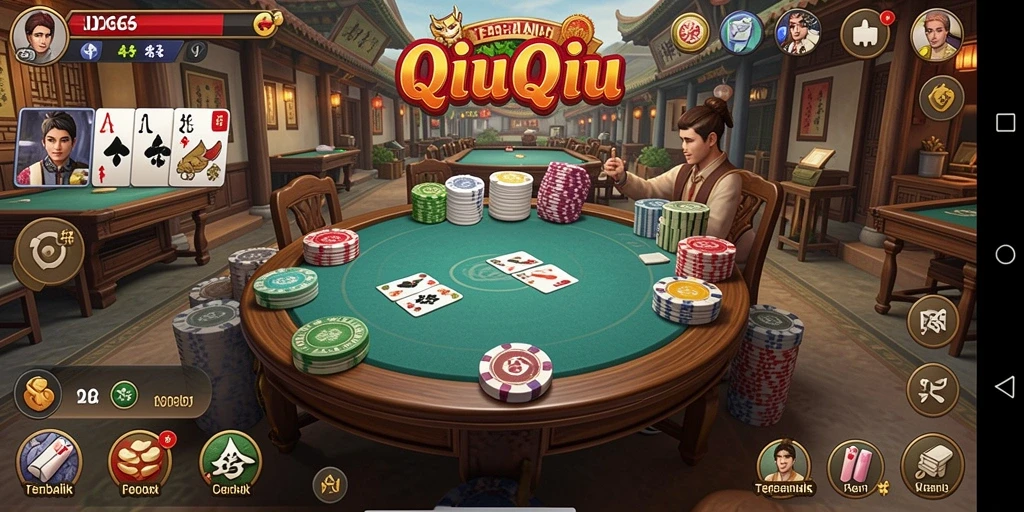 Screenshot ID66 menampilkan gameplay seru permainan QiuQiu.