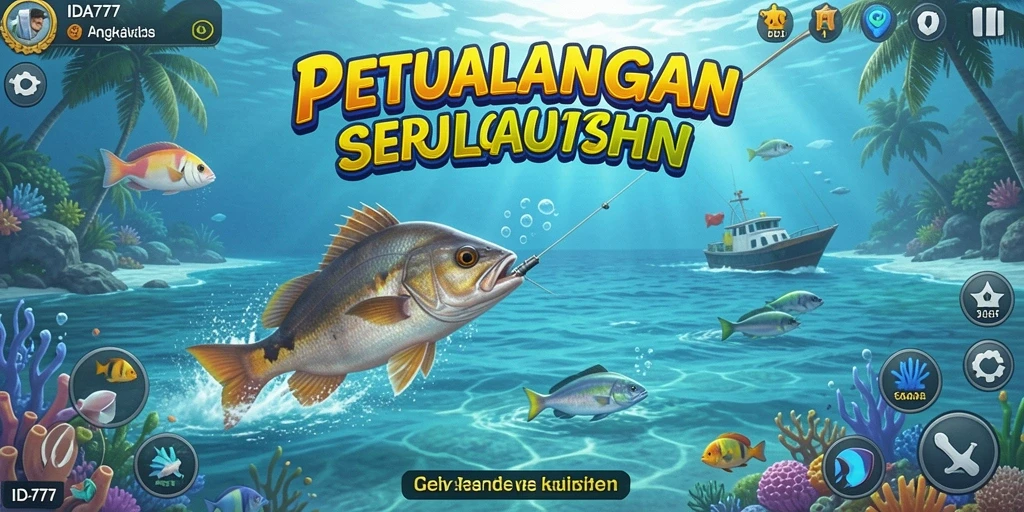 Tampilan menarik dari gameplay IDA777 yang penuh aksi memancing.