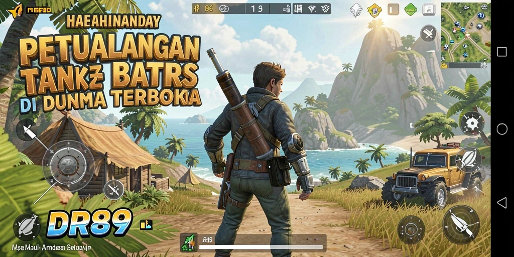 Tampilan utama gameplay IDR89 di dunia terbuka yang luas.