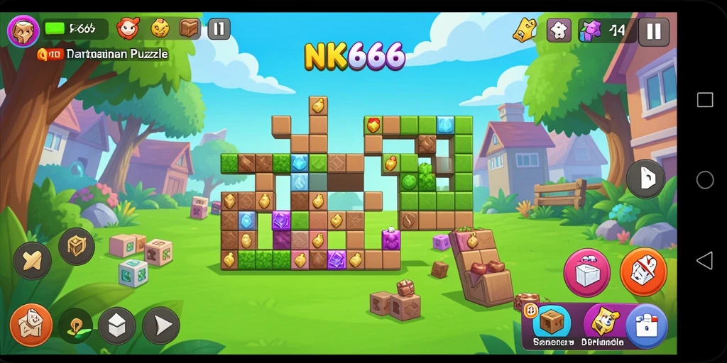 Gameplay NK666 yang menantang dan seru dalam puzzle.