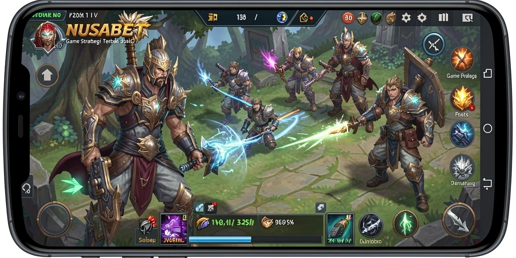 Tampilan menarik dari gameplay NUSABET yang seru.