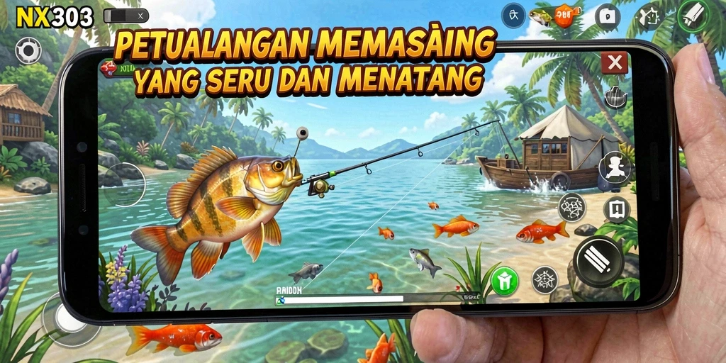 Tangkapan besar di laut yang indah dalam NX303.