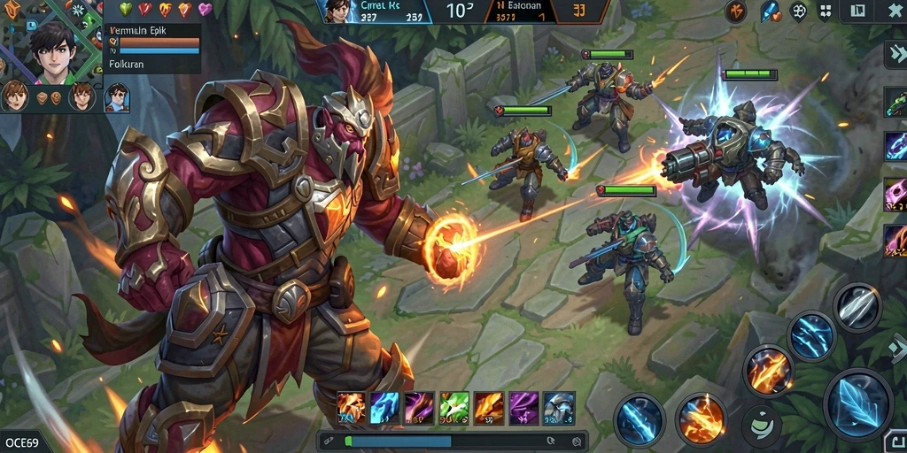 Tangkapan layar dari gameplay yang mendebarkan di OCE69.