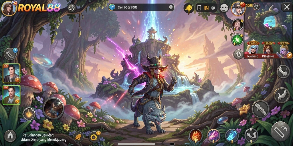 Tangkapan layar utama dari gameplay petualangan ROYAL88 yang menakjubkan.