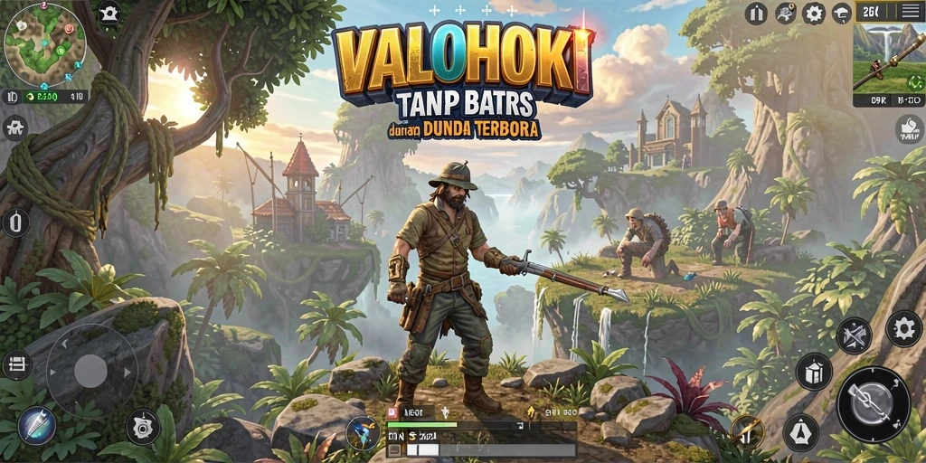 Visual gameplay yang menampilkan petualangan seru di dunia terbuka.