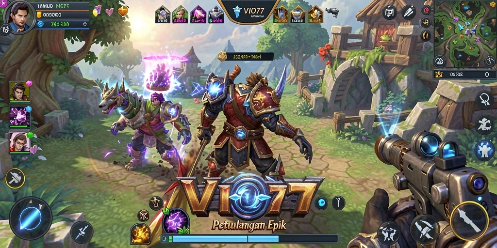 Tangkapan layar VIO77 menampilkan petualangan seru dalam dunia MMORPG.