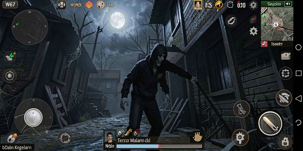 Gameplay menyeramkan dan mencekam di dalam kegelapan.