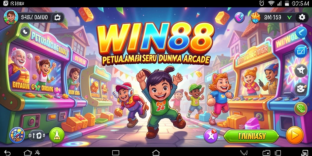 Tangkapan layar gameplay WIN88 menunjukkan aksi seru dalam dunia Arcade.